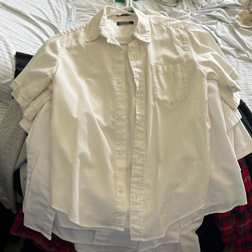 White kids dress shirt